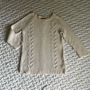 Cynthia Rowley Cream Sweater with Buttons down back